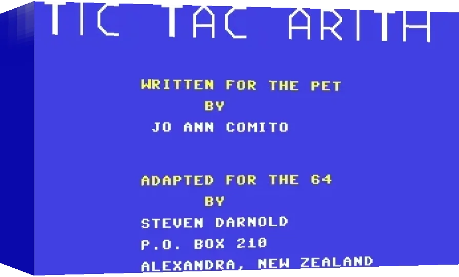 Tic Tac Arith — box-3D (WOR)