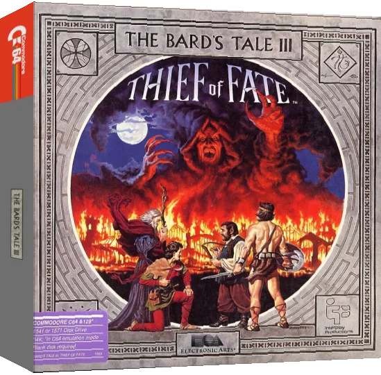Bard's Tale III, The - Thief of Fate — box-3D (US)