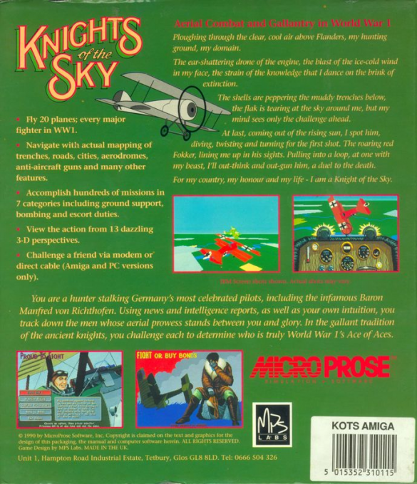 Knights of the Sky — box-2D-back (EU)