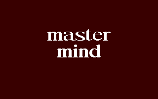 64 Mastermind - A Game Of Logic — sstitle (WOR)