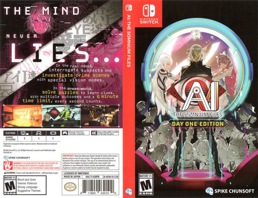 AI - THE SOMNIUM FILES — box-texture (US)