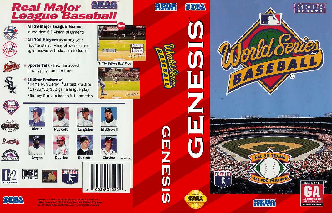 World Series Baseball — box-texture (US)