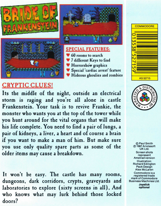 Bride of Frankenstein — box-2D-back (EU)