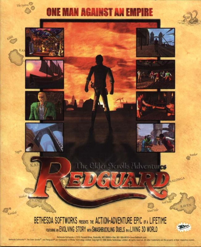 Elder Scrolls Adventures, The - Redguard — box-2D-back (US)