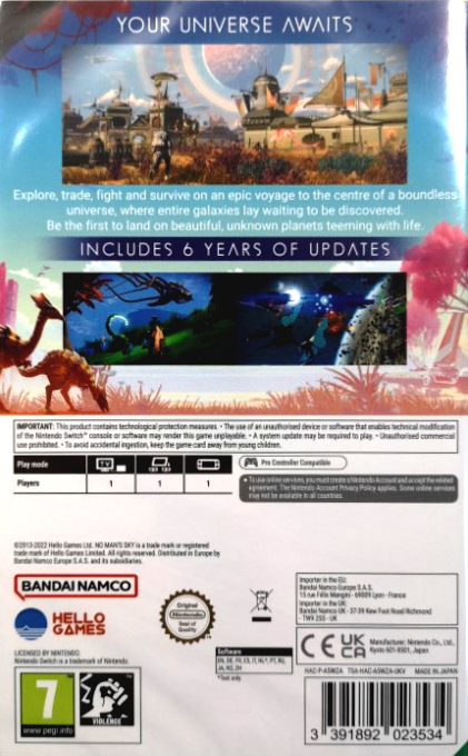 No Man's Sky — box-2D-back (EU)