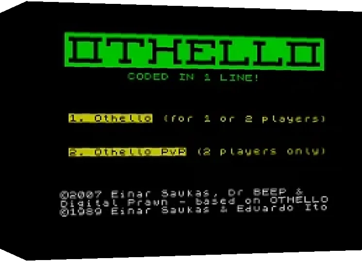 1 Line Othello — box-3D (WOR)