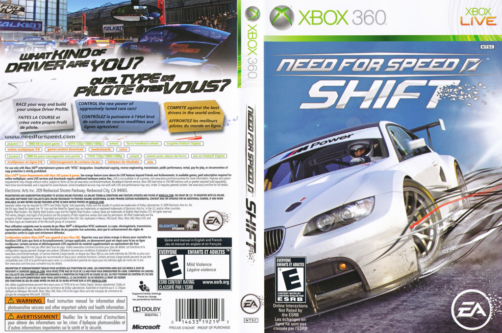 Need for Speed - Shift — box-texture (US)