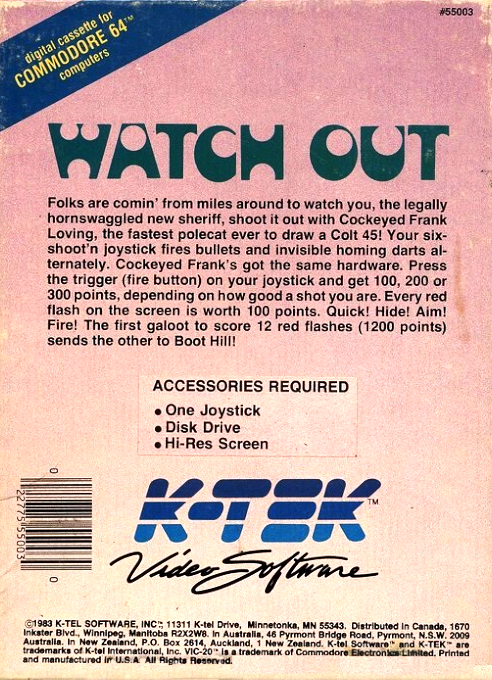 Watch Out! — box-2D-back (US)