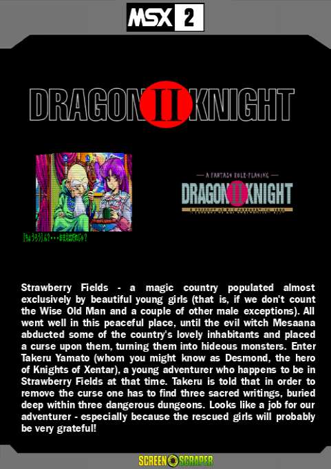 Dragon Knight 2 — box-2D-back (SS)