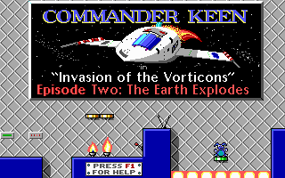 Commander Keen 2 - The Earth Explodes — sstitle (US)
