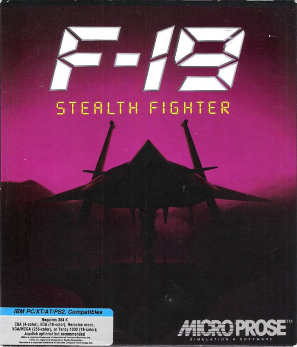 F-19 Stealth Fighter box art