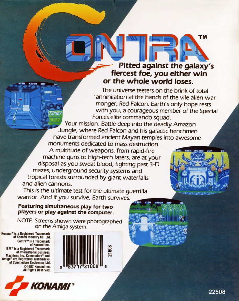 Gryzor — box-2D-back (US)