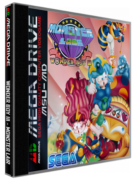 Wonder Boy III : Monster Lair — box-3D (WOR)