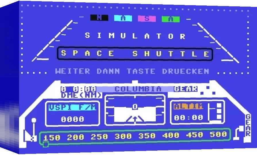 Nasa Simulator : Space Shuttle — box-3D (WOR)
