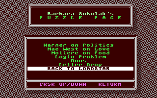 The Puzzle Page #146 — ss (WOR)