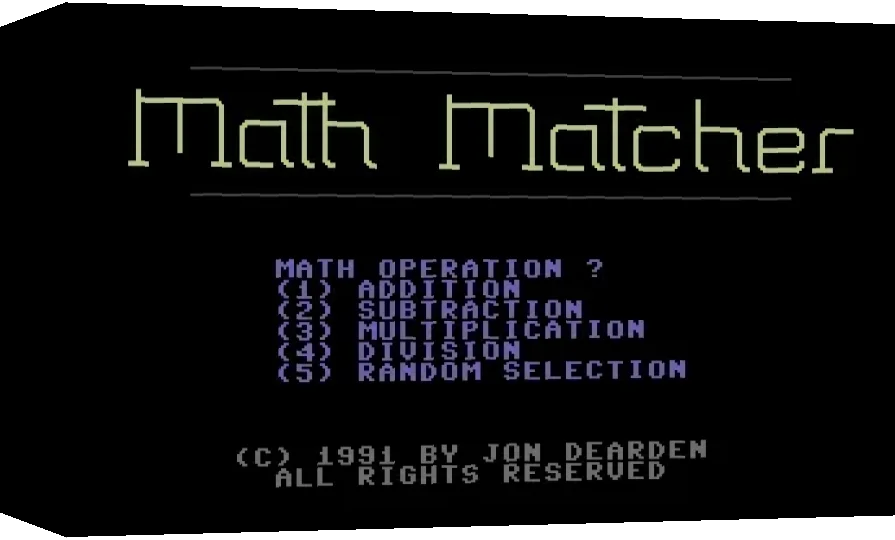 Math Matcher — box-3D (WOR)