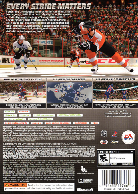 NHL 13 — box-2D-back (US)