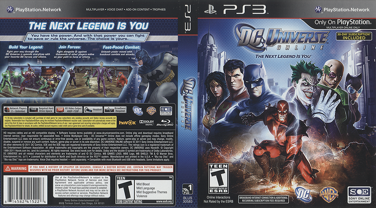 DC Universe Online — box-texture (US)