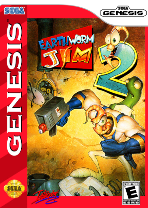 Earthworm Jim 2 box art