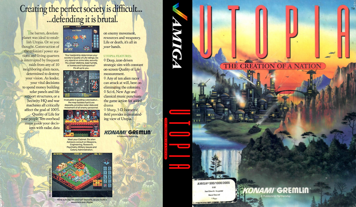 Utopia - Scenario Disk - The New Worlds — box-texture (US)