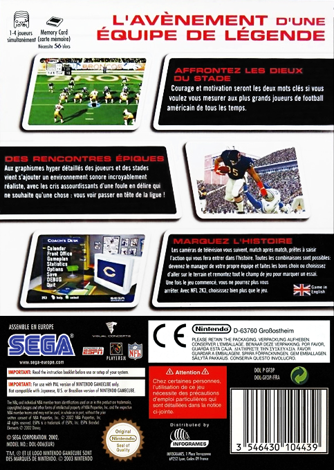 NFL 2K3 — box-2D-back (FR)