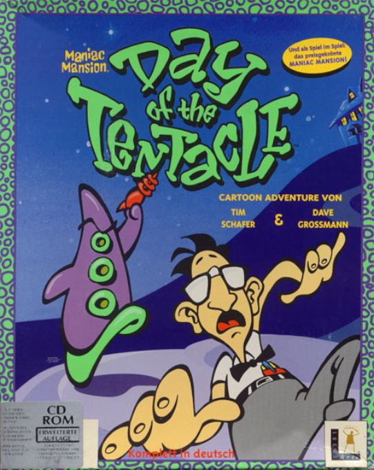 Maniac Mansion - Day of the Tentacle — box-2D (DE)