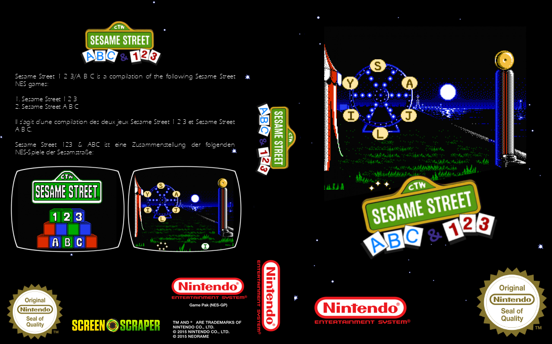 Sesame Street ABC And 123 — box-texture (SS)