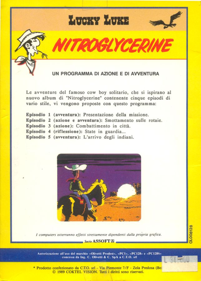 Lucky Luke - Nitroglycérine — box-2D-back (IT)