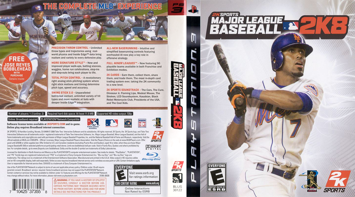 Major League Baseball 2K8 — box-texture (US)