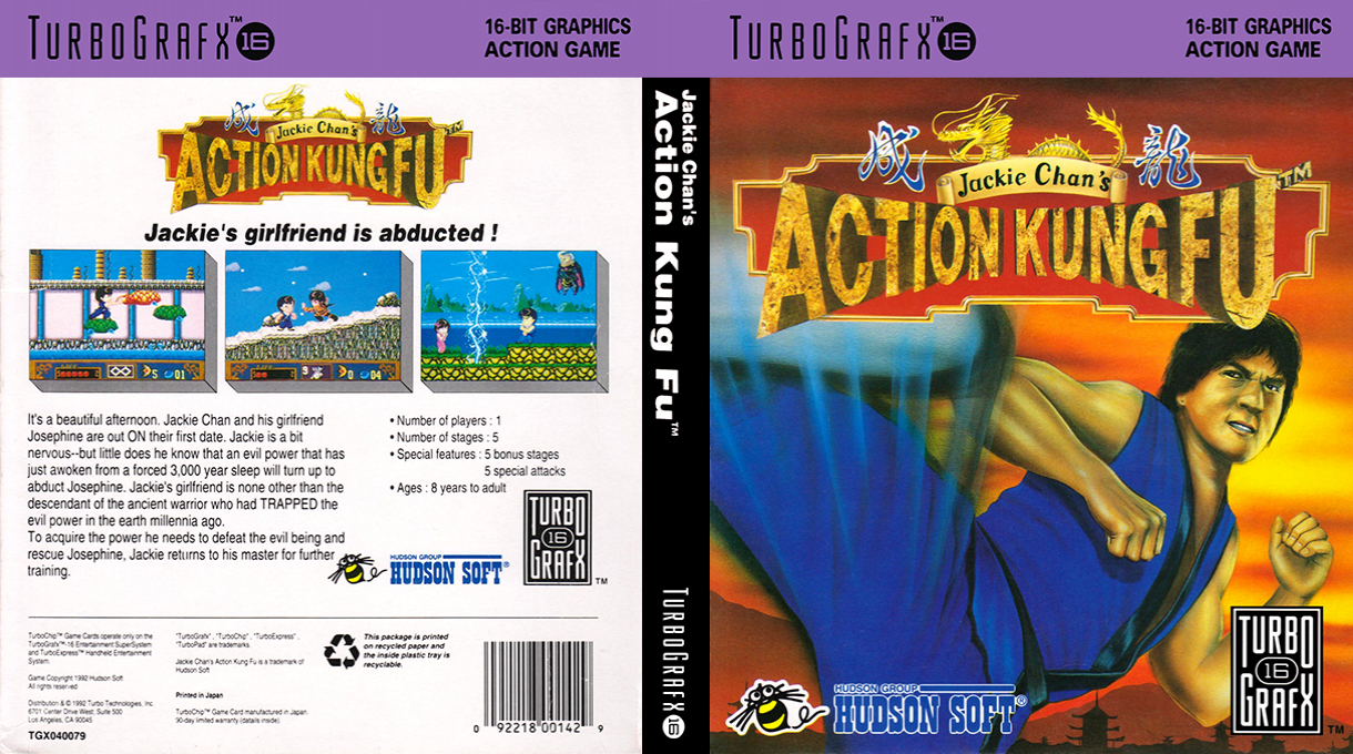 Jackie Chan's Action Kung Fu — box-texture (US)