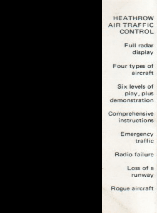 Heathrow Air Traffic Control — box-2D-back (WOR)