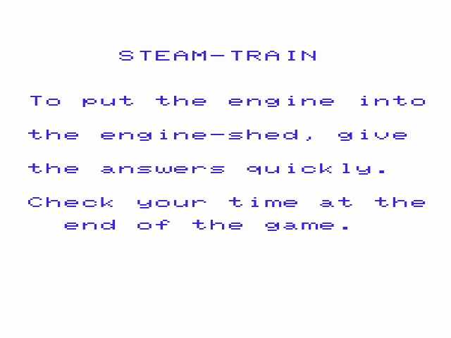 Steam Train — sstitle (WOR)