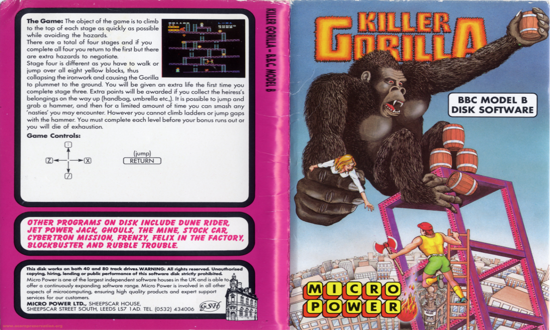 Killer Gorilla — box-texture (EU)