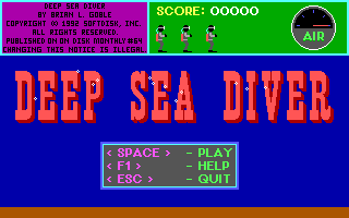 Deep Sea Diver box art