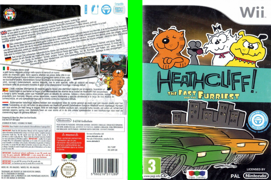 Heathcliff! The Fast and the Furriest — box-texture (EU)