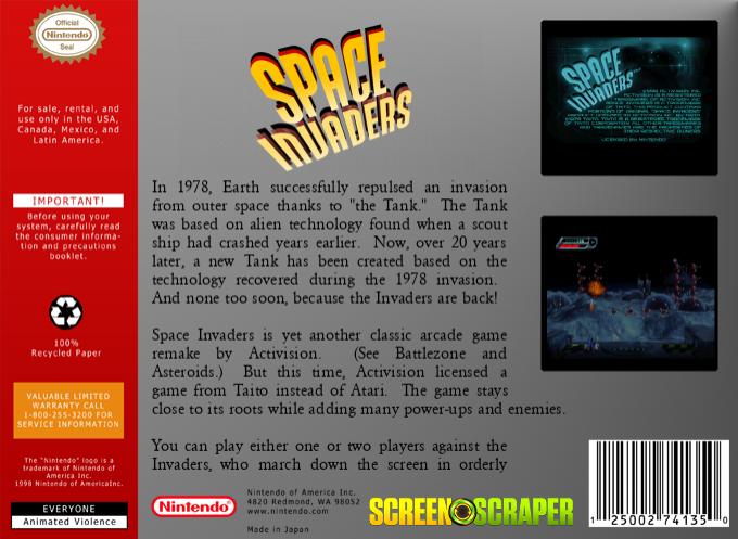 Space Invaders — box-2D-back (SS)