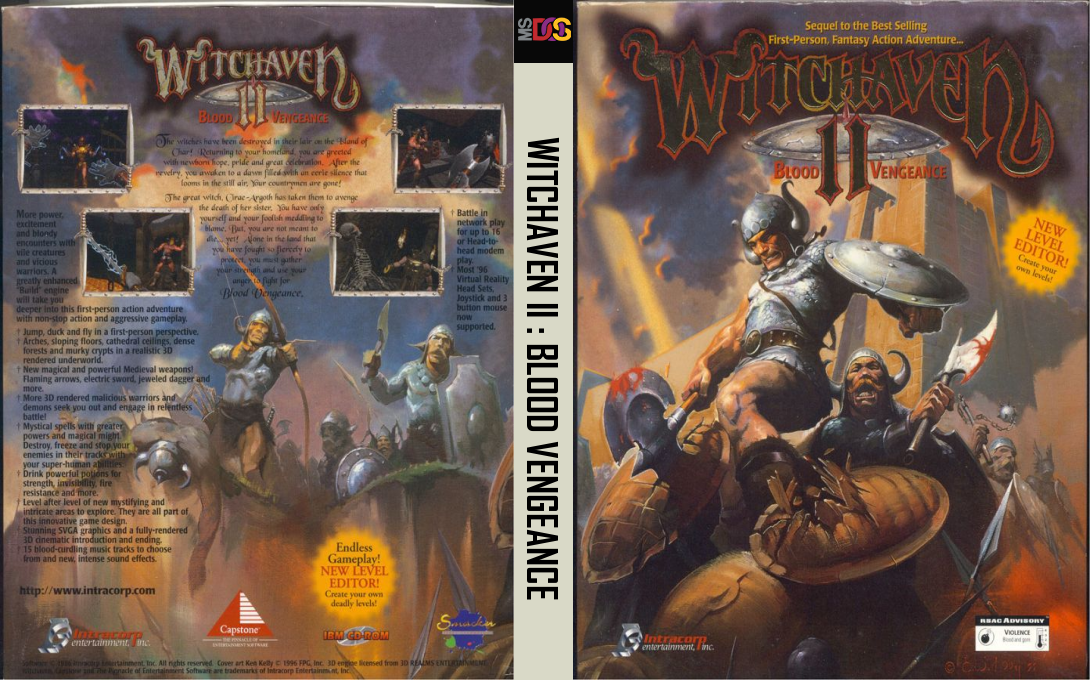 Witchaven 2 - Blood Vengeance — box-texture (US)