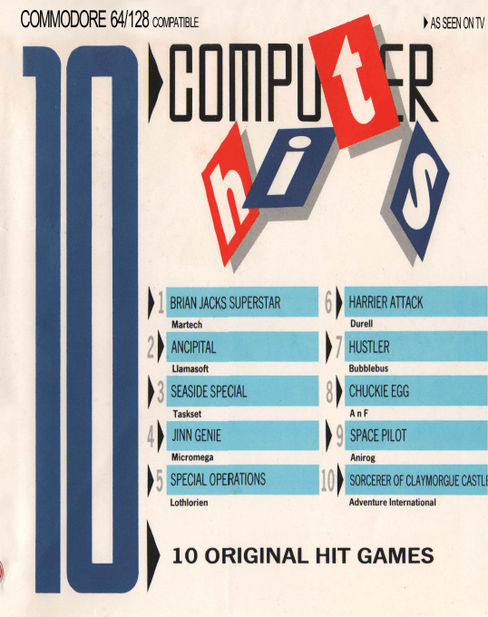 Ten Computer Hits box art
