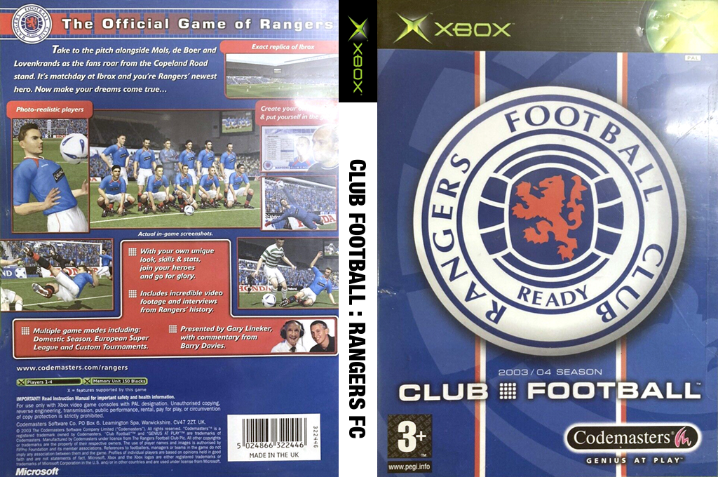 Club Football - Rangers FC — box-texture (EU)
