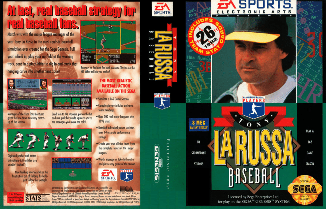 Tony La Russa Baseball — box-texture (US)