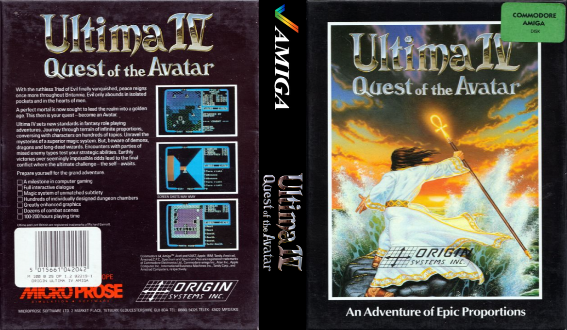 Ultima IV - Quest of the Avatar — box-texture (EU)