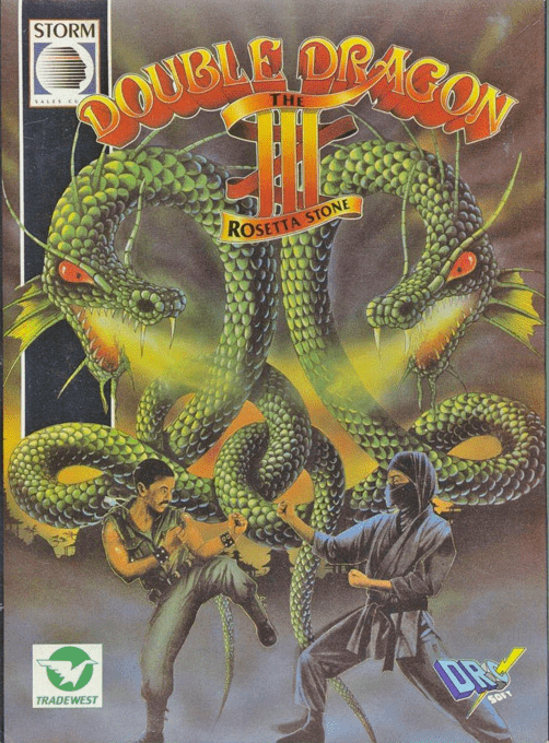 Double Dragon 3 - The Rosetta Stone — box-2D (SP)