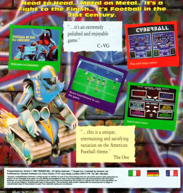 Cyberball — box-2D-back (EU)
