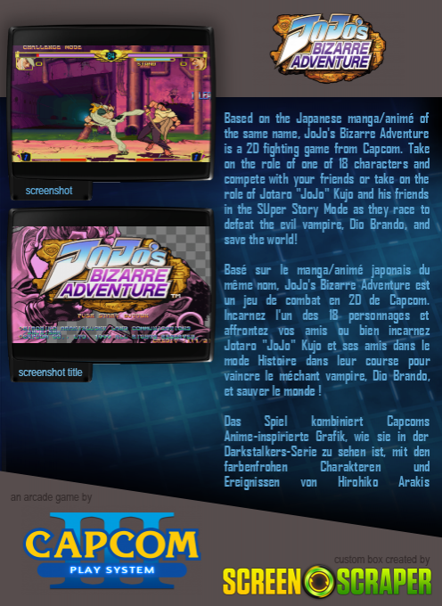 Jojo's Bizarre Adventure — box-2D-back (SS)