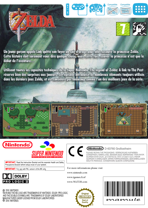 Legend Of Zelda - A Link To The Past — box-2D-back (FR)