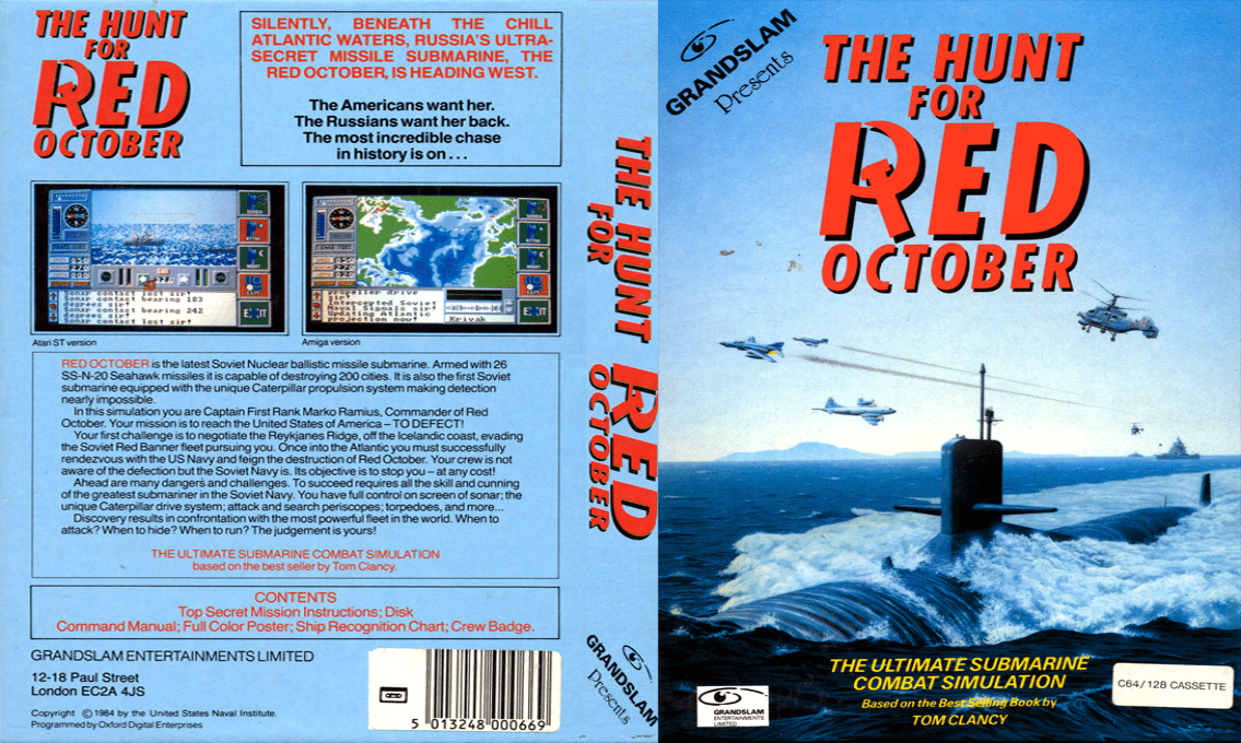 Hunt For Red October, The (Book - 1987) — box-texture (EU)