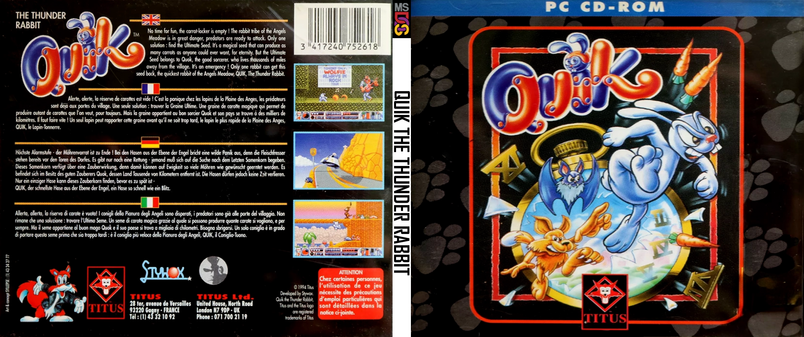 Quik The Thunder Rabbit — box-texture (CUS)