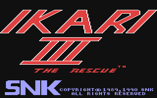 Ikari 3 - The Rescue — sstitle (US)