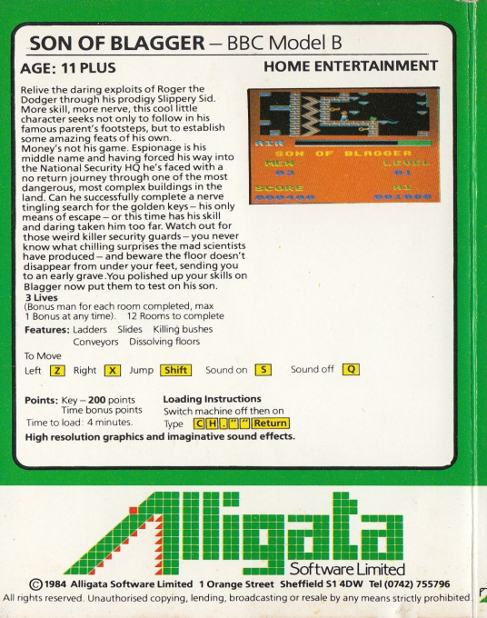 Son Of Blagger — box-2D-back (WOR)