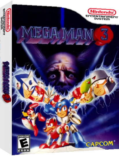 Mega Man 3 — box-3D (US)